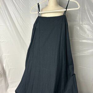 Maeve Anthropologie M Black Maxi Flow Dress